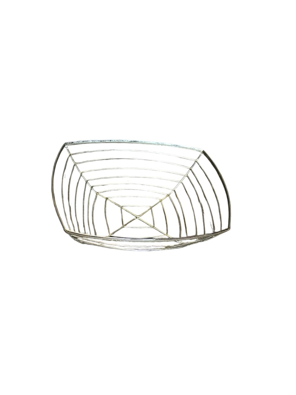 Modern Wire Fruit Basket - Silver